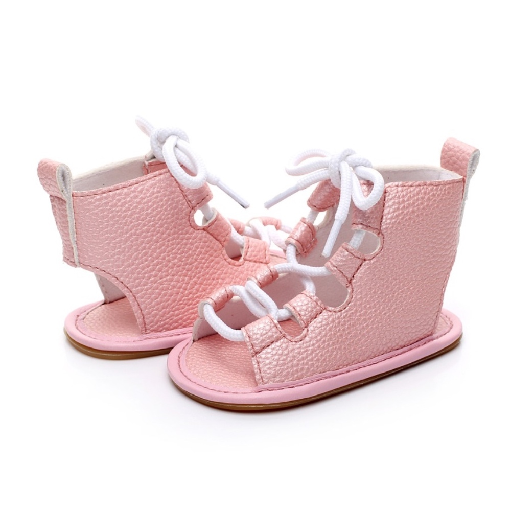 ❣️5 for $25 Pink Pearl Pebble Gladiator Sandals